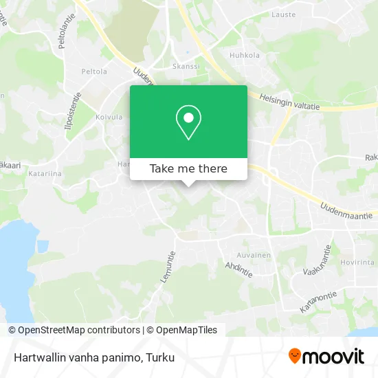 Hartwallin vanha panimo map