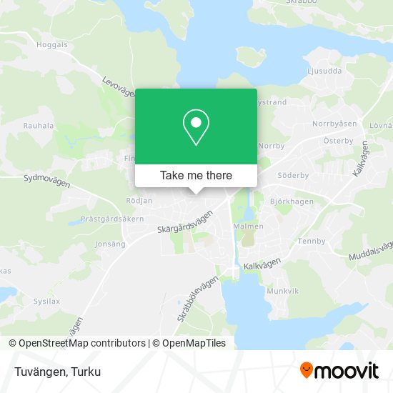 Tuvängen map