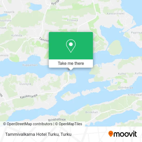 Tammivalkama Hotel Turku map