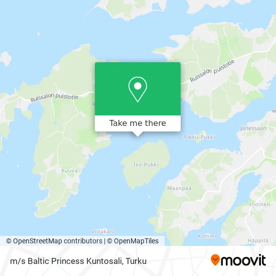 m/s Baltic Princess Kuntosali map