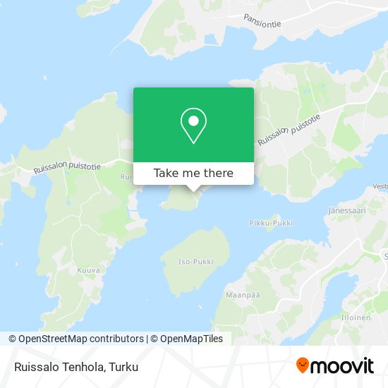 Ruissalo Tenhola map