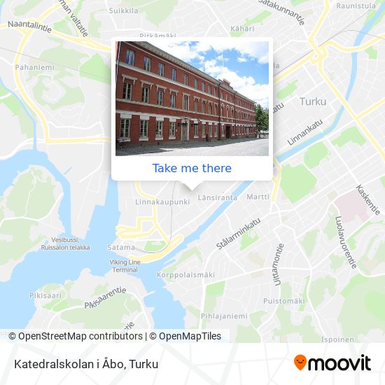 Katedralskolan i Åbo map