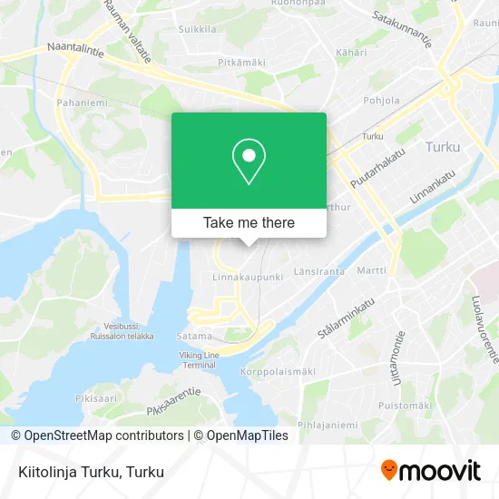 Kiitolinja Turku map