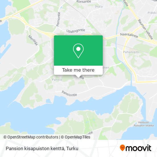 Pansion kisapuiston kenttä map