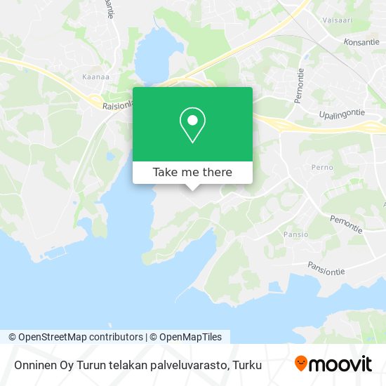 Onninen Oy Turun telakan palveluvarasto map