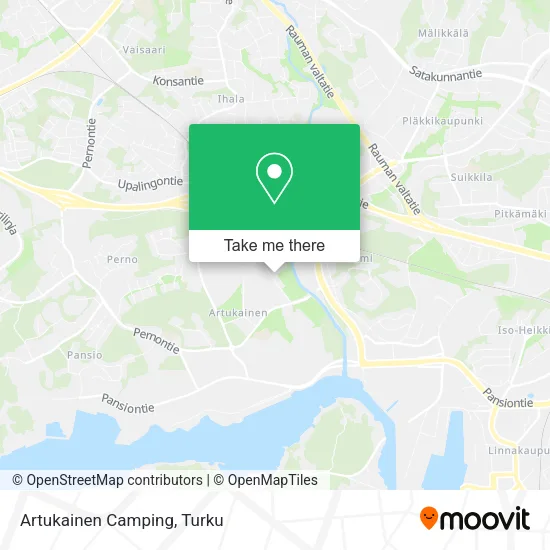 Artukainen Camping map