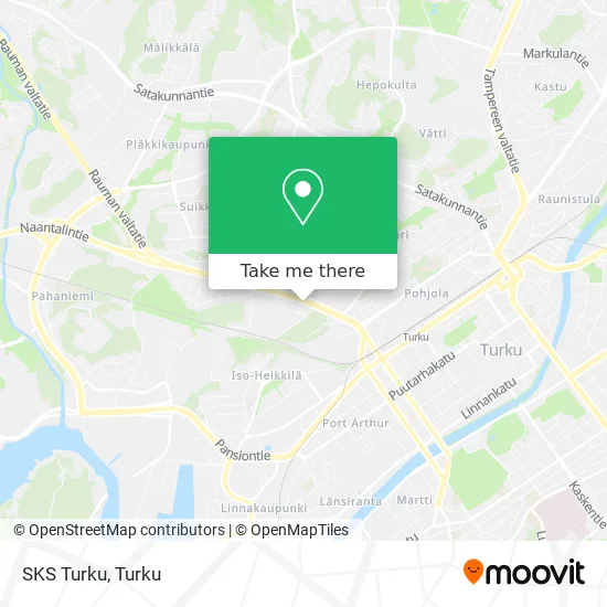 SKS Turku map