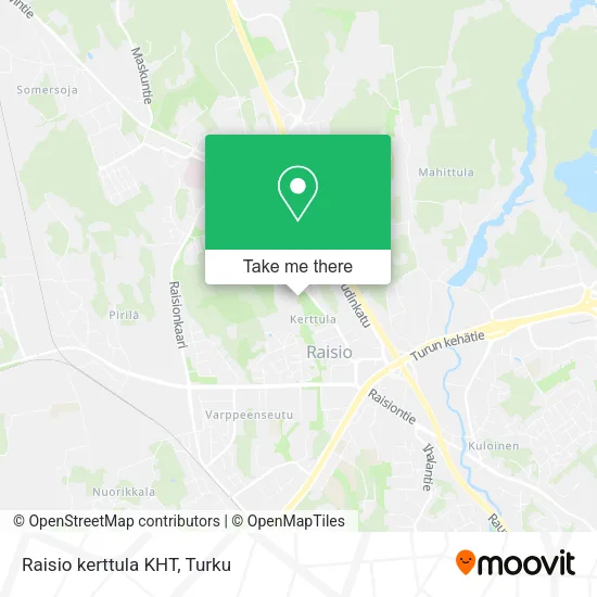 Raisio kerttula KHT map
