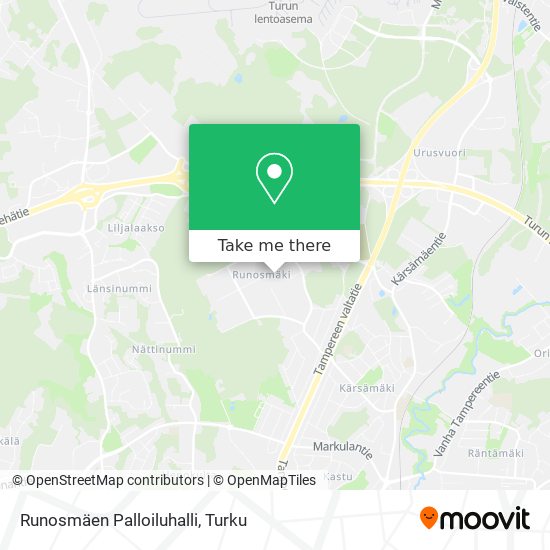 Runosmäen Palloiluhalli map