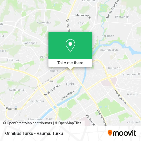 OnniBus Turku - Rauma map
