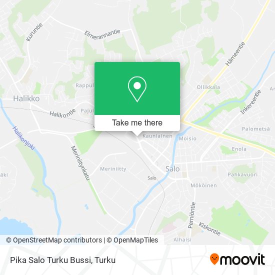 Pika Salo Turku Bussi map