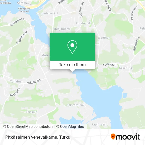 Pitkäsalmi Boat Ramp map