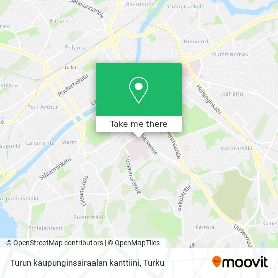 Turun kaupunginsairaalan kanttiini map