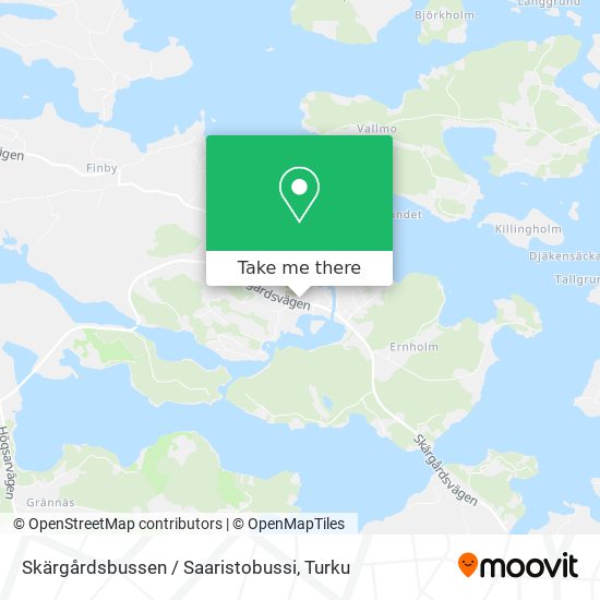 Skärgårdsbussen / Saaristobussi map