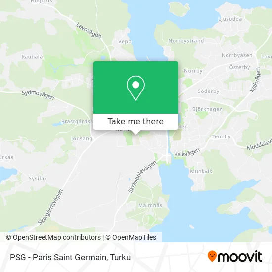 PSG - Paris Saint Germain map