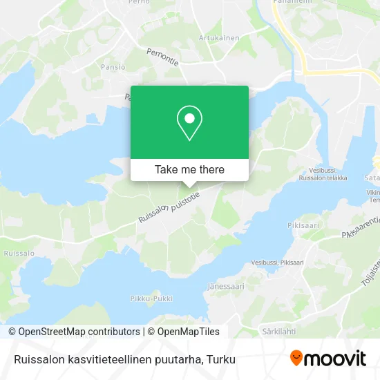 Ruissalon kasvitieteellinen puutarha map