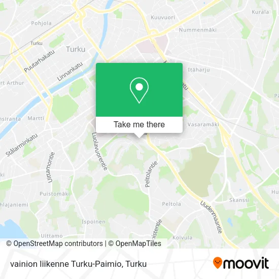 vainion liikenne Turku-Paimio map