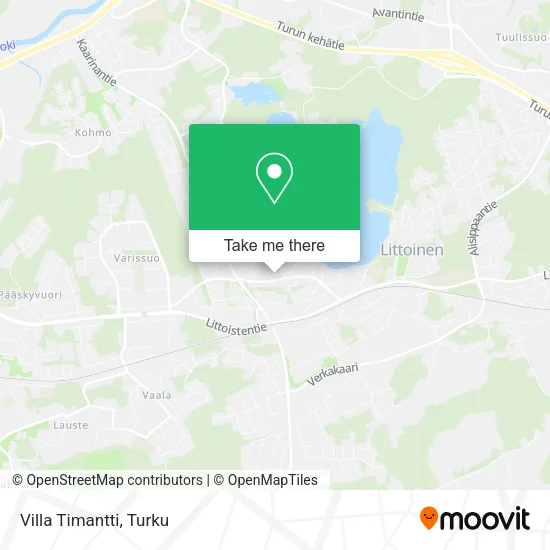 Villa Timantti map