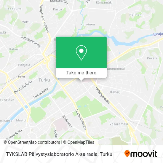 TYKSLAB Päivystyslaboratorio A-sairaala map