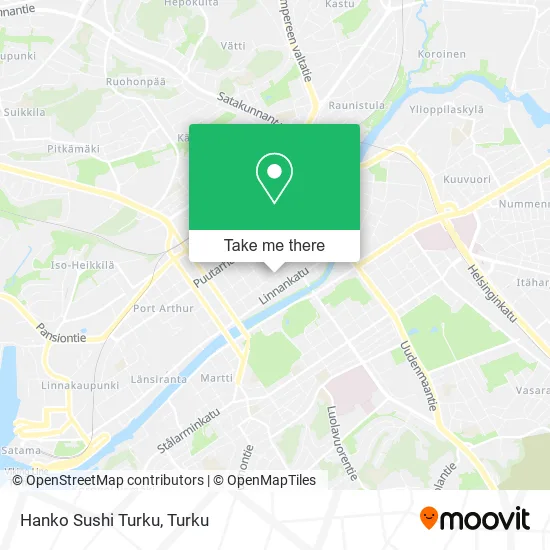 Hanko Sushi Turku map