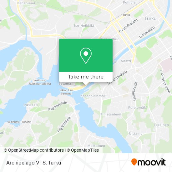 How to get to Archipelago VTS in Turku by Bus?