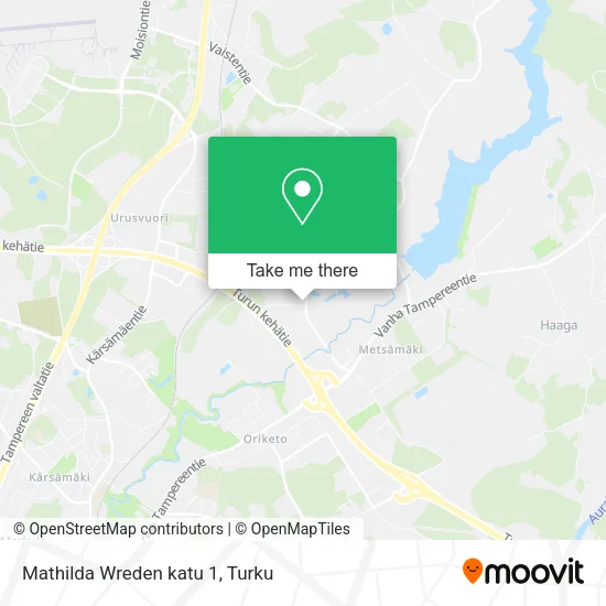 Mathilda Wreden katu 1 map