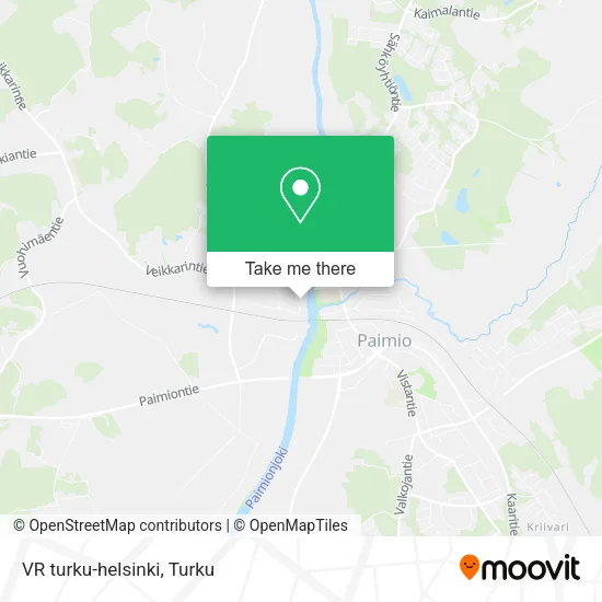 VR turku-helsinki map