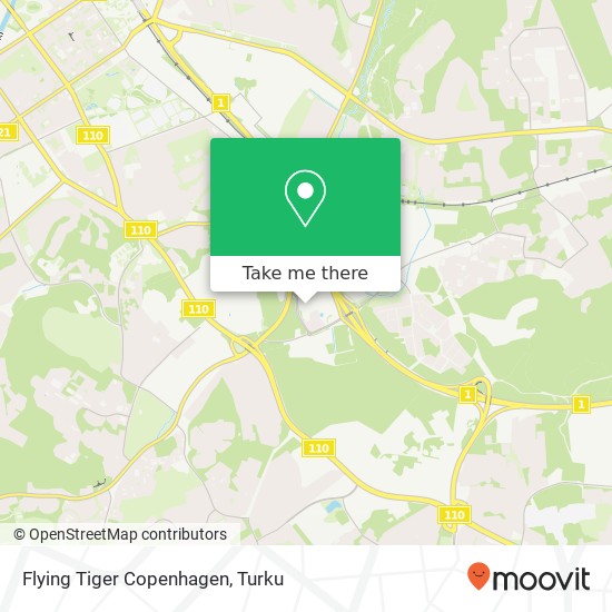 Flying Tiger Copenhagen map