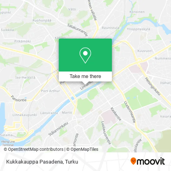 Kukkakauppa Pasadena map