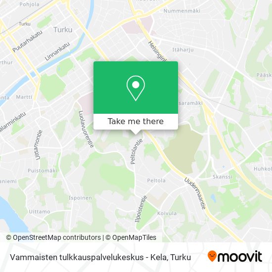 Vammaisten tulkkauspalvelukeskus - Kela map