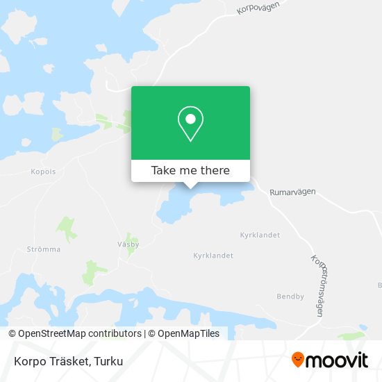 Korpo Träsket map