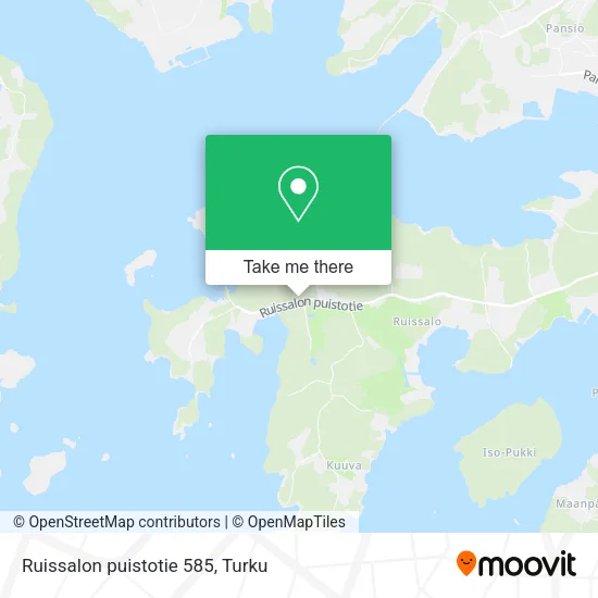 Ruissalon puistotie 585 map