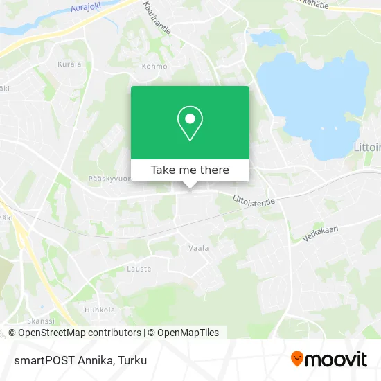 smartPOST Annika map