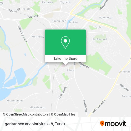 geriatrinen arviointiyksikkö map