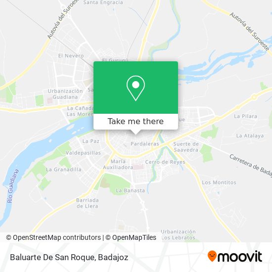 mapa Baluarte De San Roque