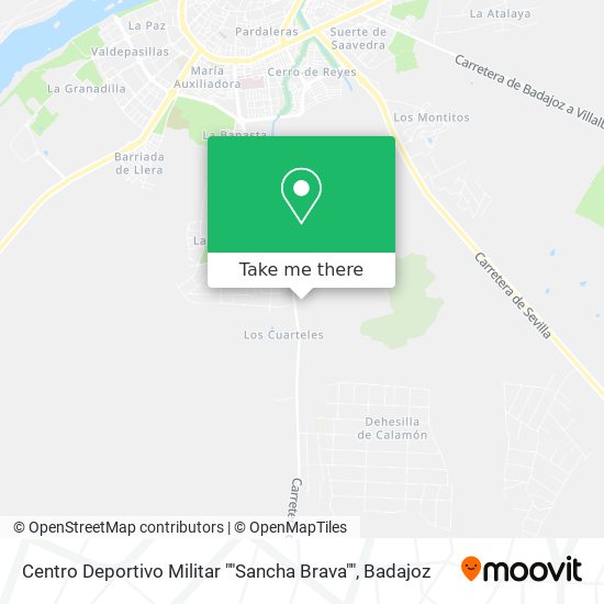 Centro Deportivo Militar ""Sancha Brava"" map