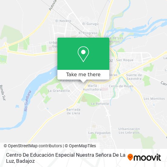 Centro De Educación Especial Nuestra Señora De La Luz map