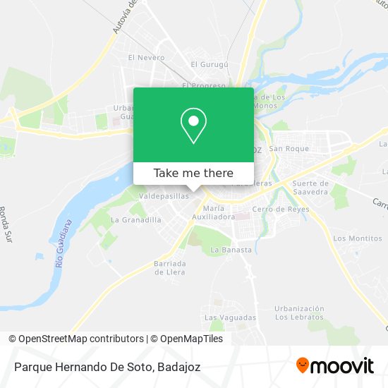 Parque Hernando De Soto map