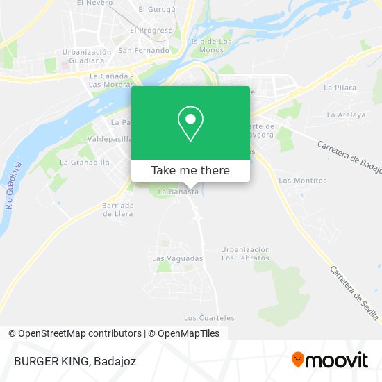 BURGER KING map