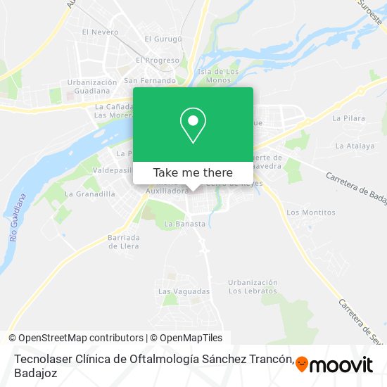 Tecnolaser Clínica de Oftalmología Sánchez Trancón map