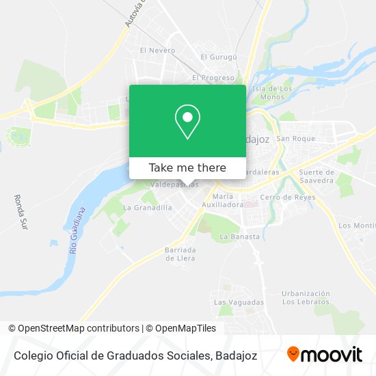 Colegio Oficial de Graduados Sociales map
