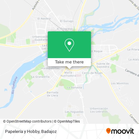 Papelería y Hobby map