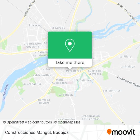 Construcciones Mangut map