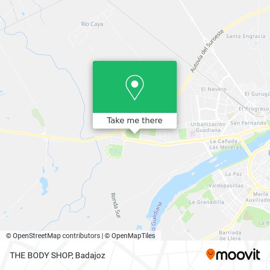 THE BODY SHOP map