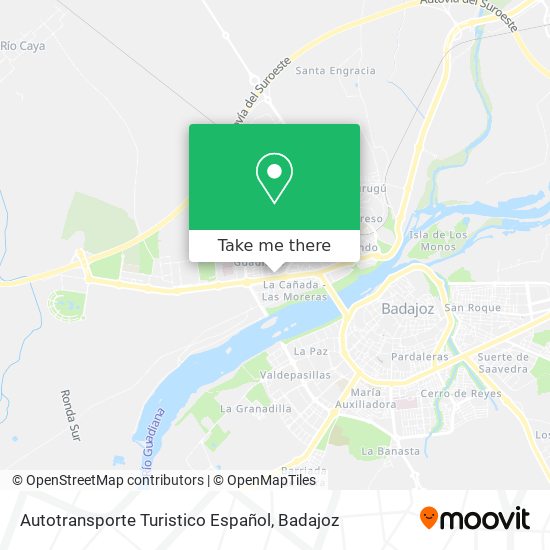 Autotransporte Turistico Español map