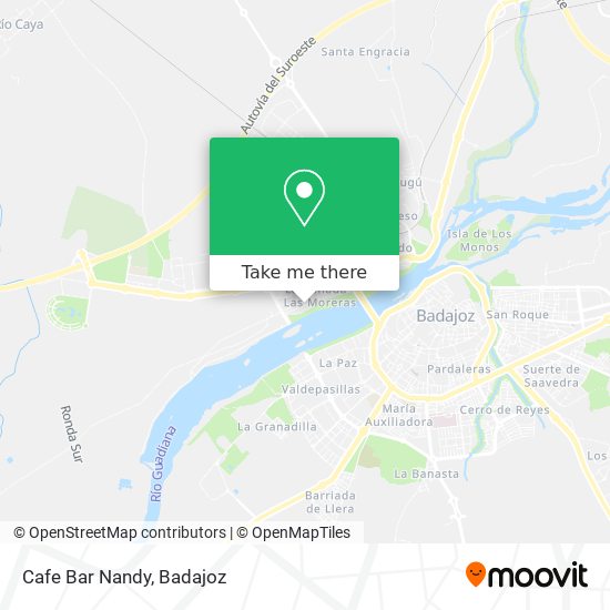 Cafe Bar Nandy map