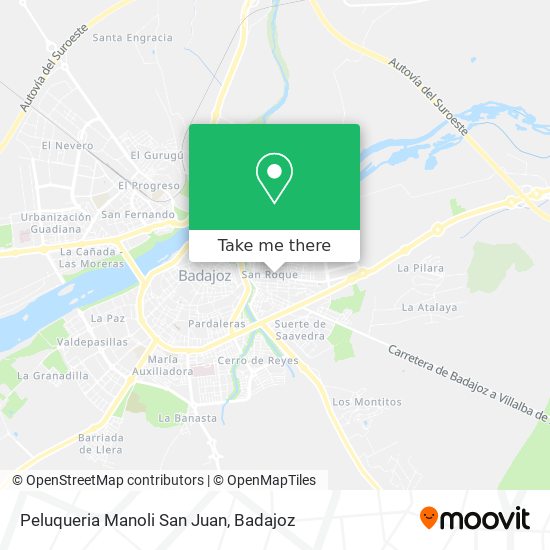 Peluqueria Manoli San Juan map