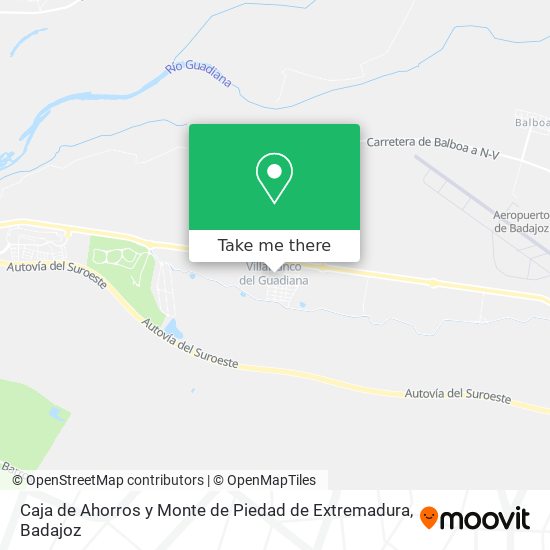 Caja de Ahorros y Monte de Piedad de Extremadura map