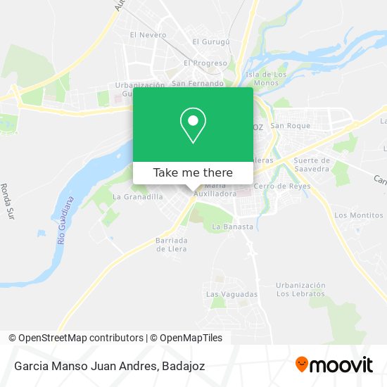 Garcia Manso Juan Andres map