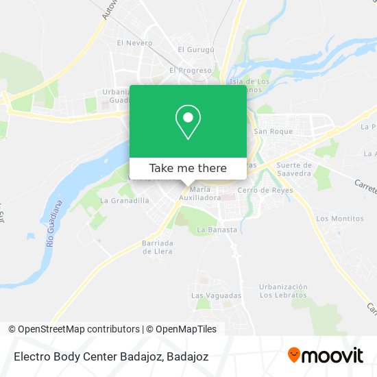 Electro Body Center Badajoz map